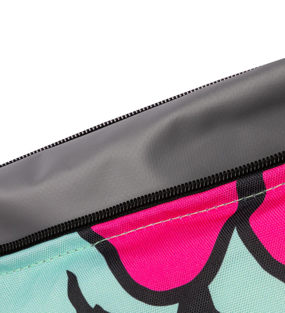 Teal & Pink Cherry Blossom Cooler Bag - Image 3