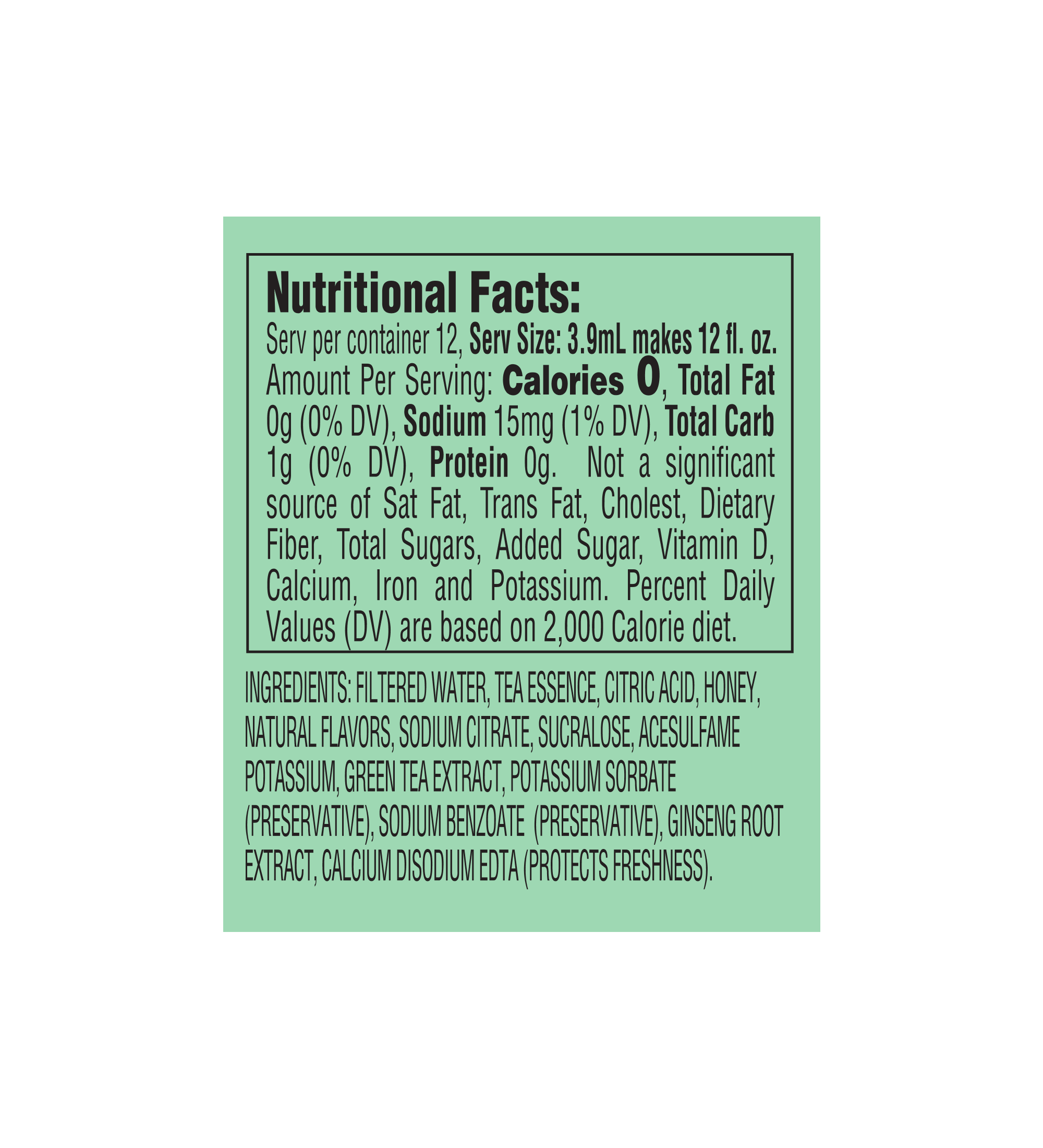 Green Tea Liquid Water Enhancer | 1.62 fl. oz. - Image 3