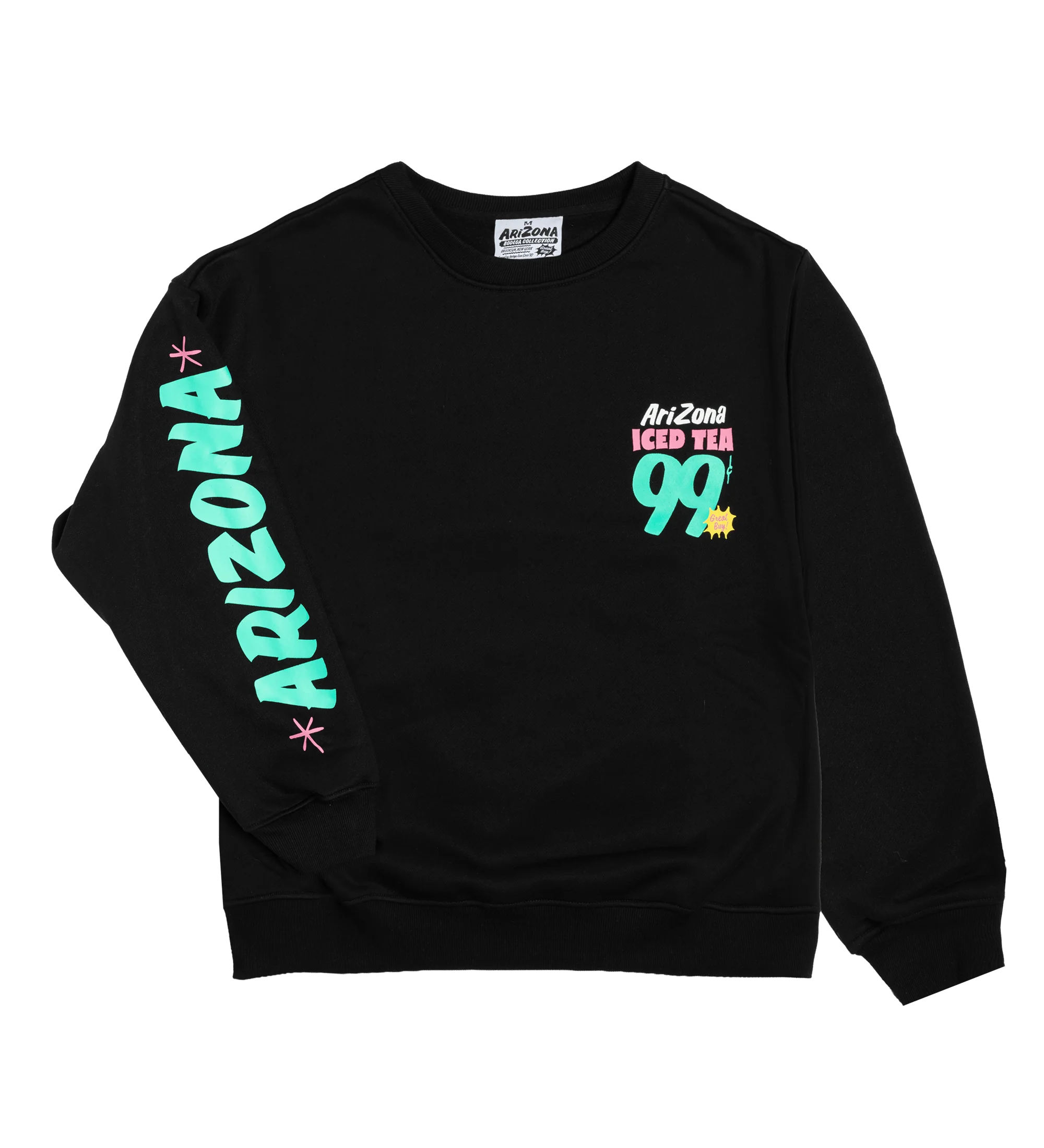 Black Signage Cotton-Blend Crewneck Sweatshirt - Image 4