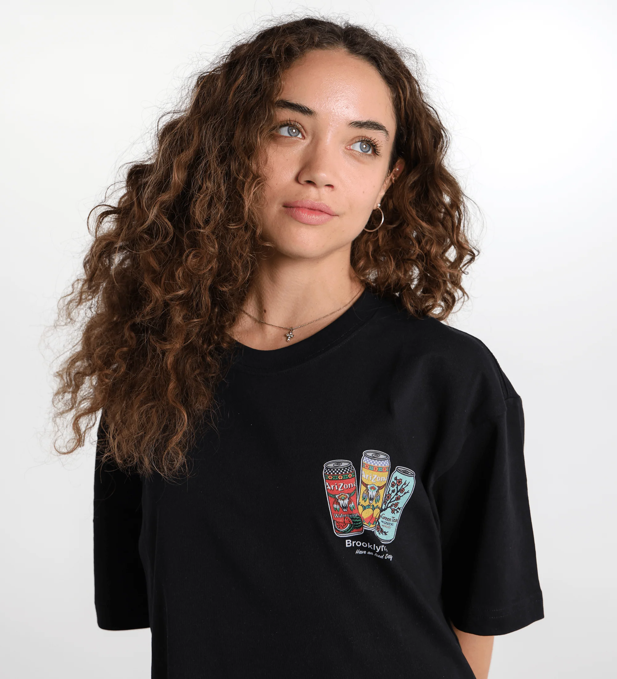 Black Big Cans in Bin Cotton T-Shirt - Image 2