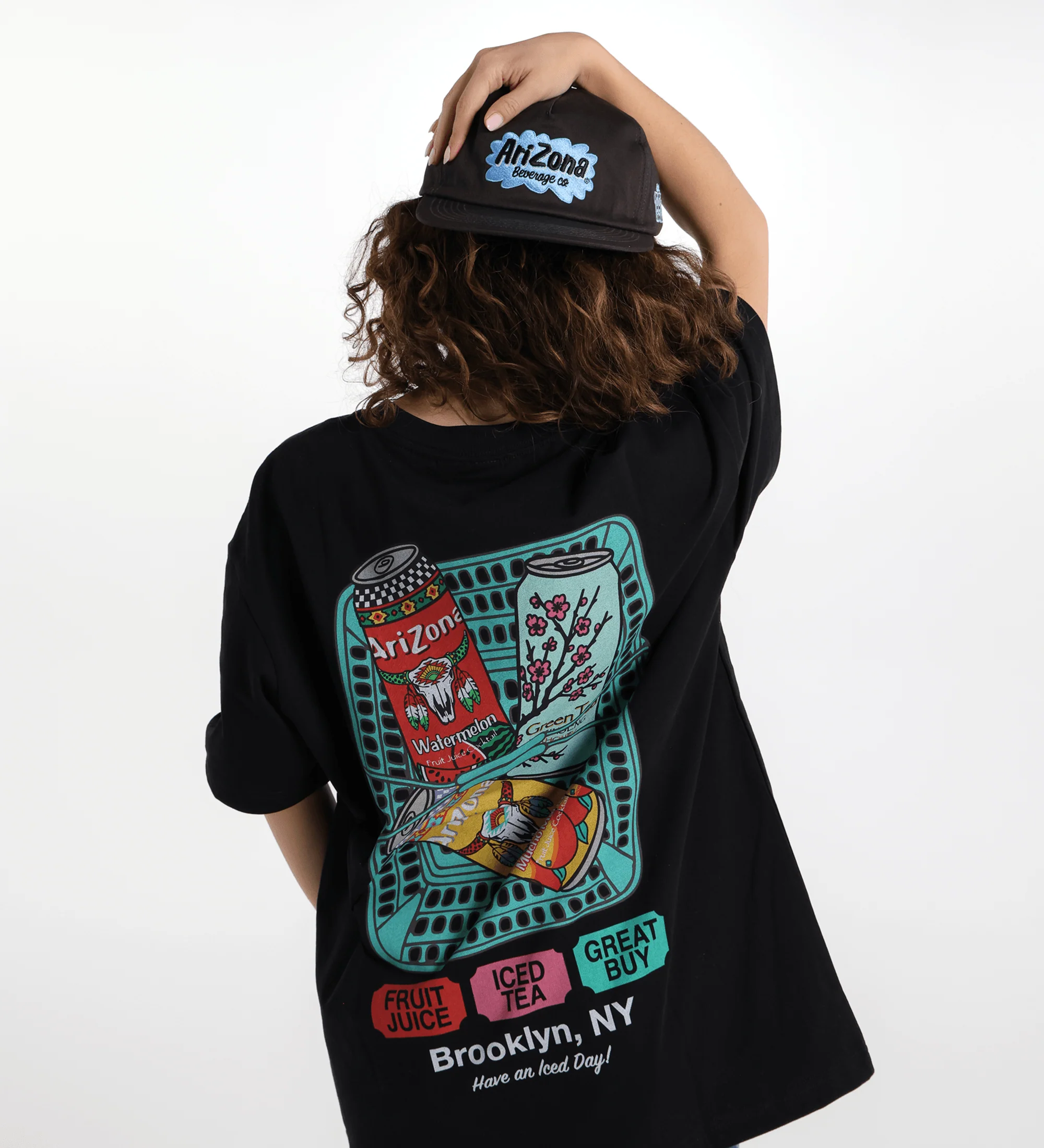Black Big Cans in Bin Cotton T-Shirt - Image 4