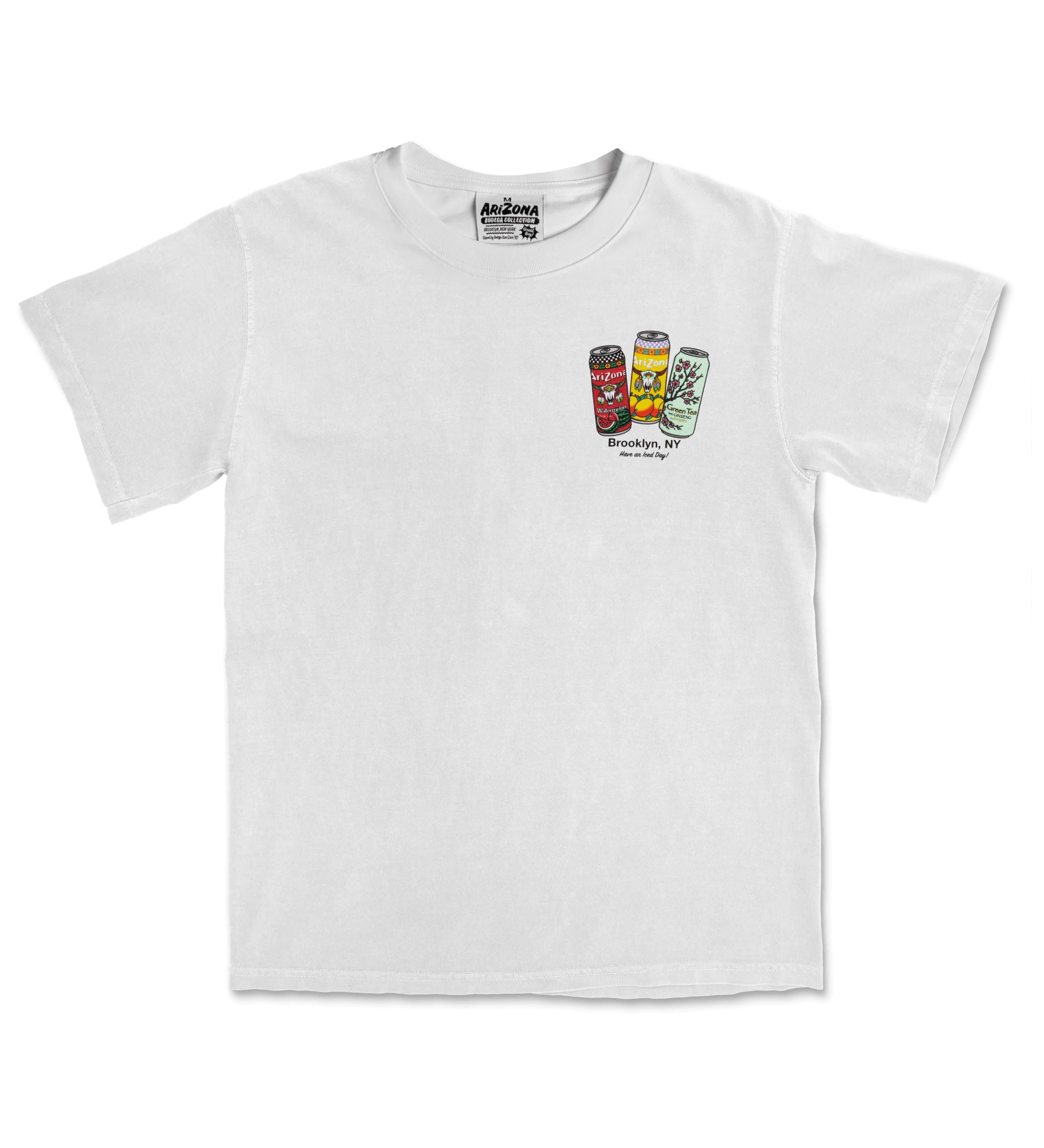 White Big Cans in Bin Cotton T-Shirt - Image 3