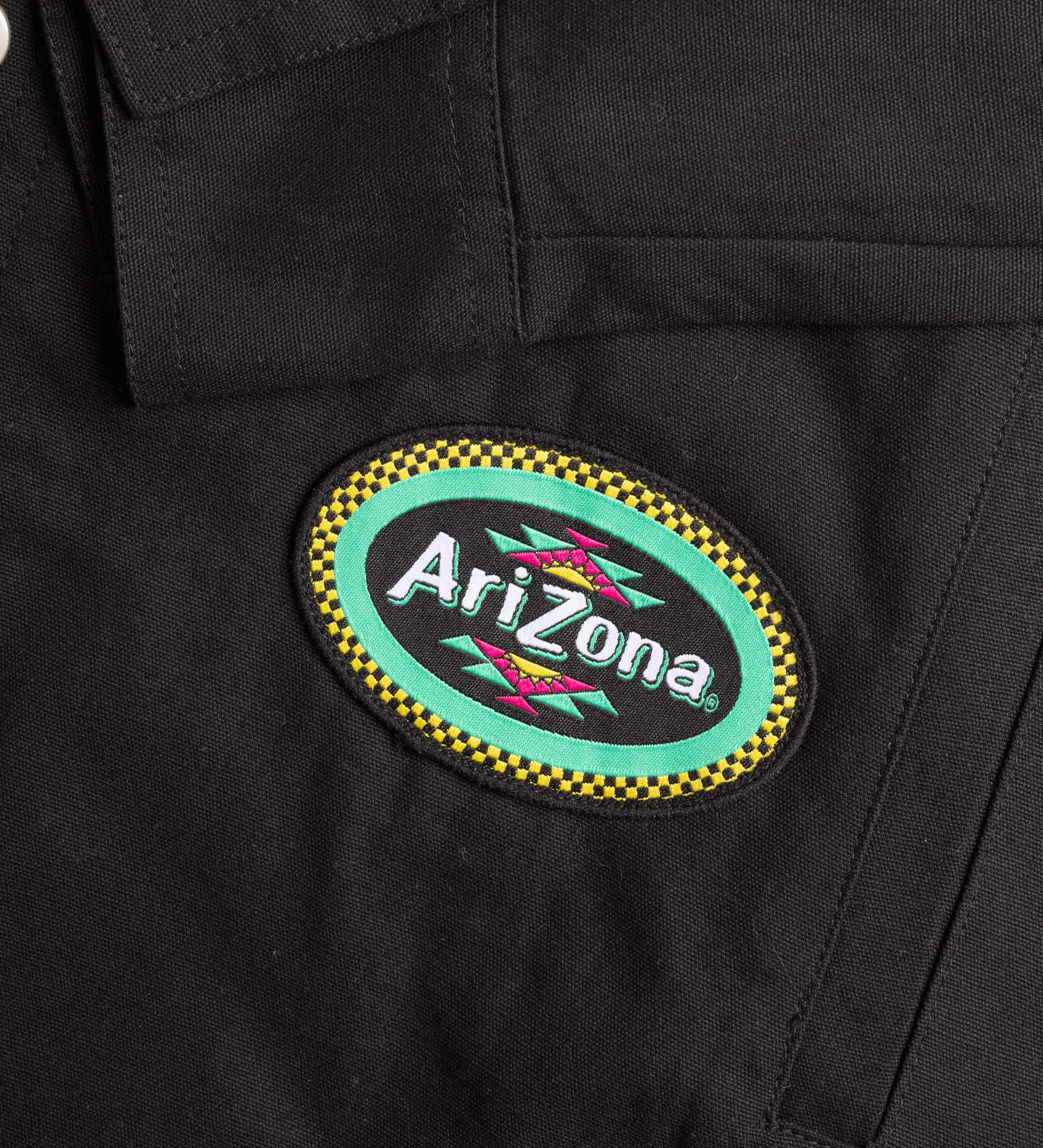 Black Patch Workwear Shirt - Image 4