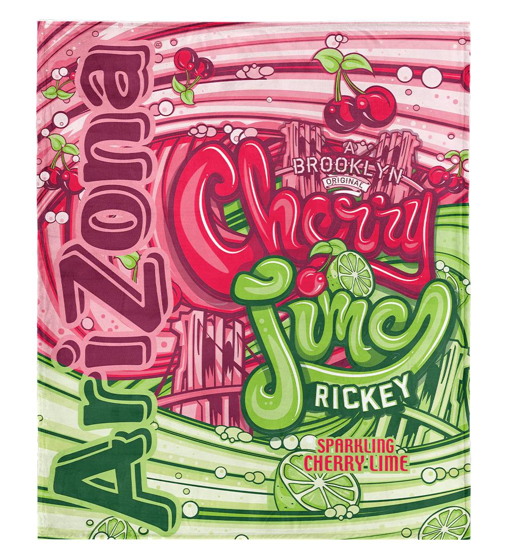 Cherry Lime Rickey Throw Blanket - Image 3