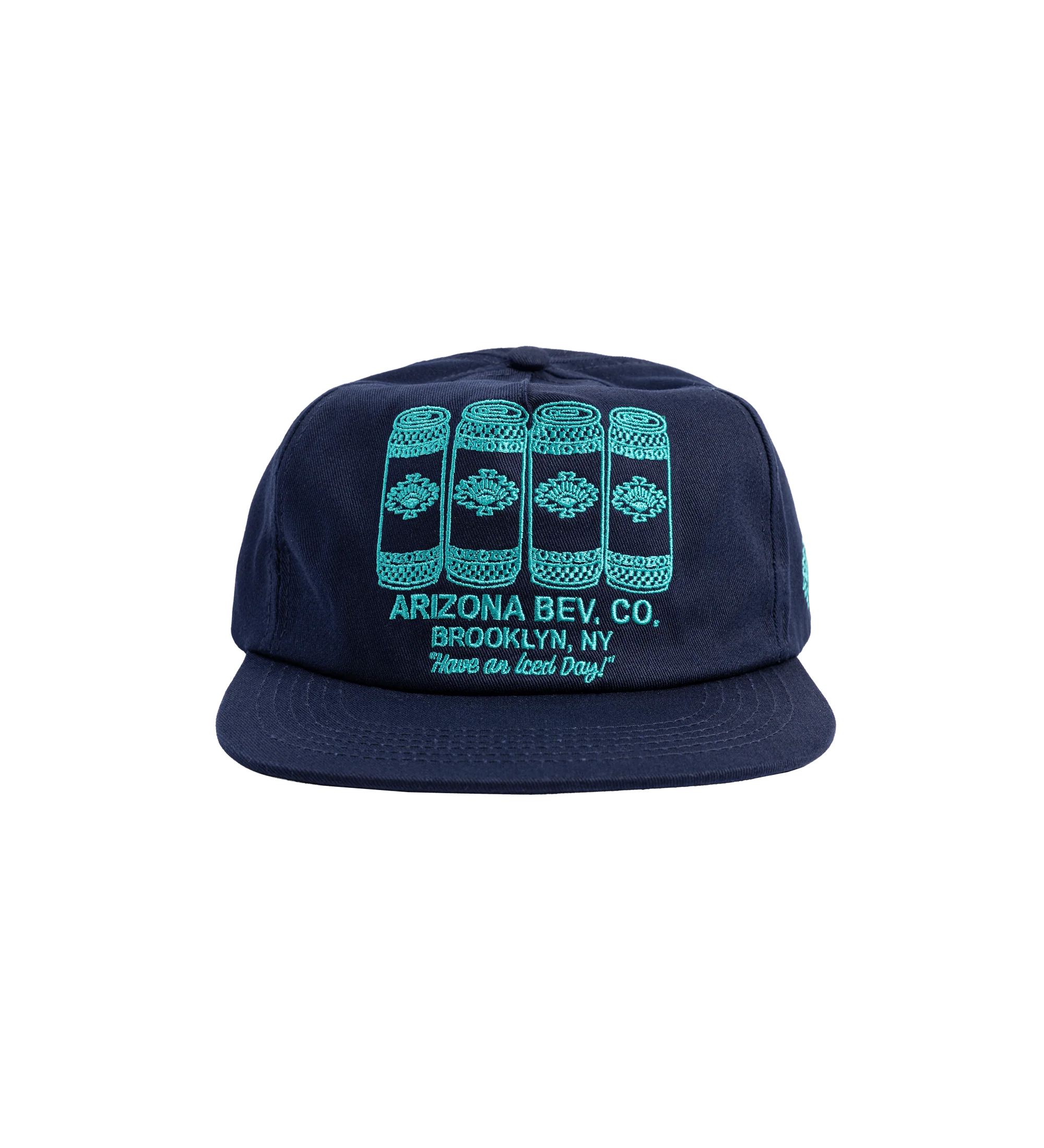 Navy Four Cans Snapback Hat