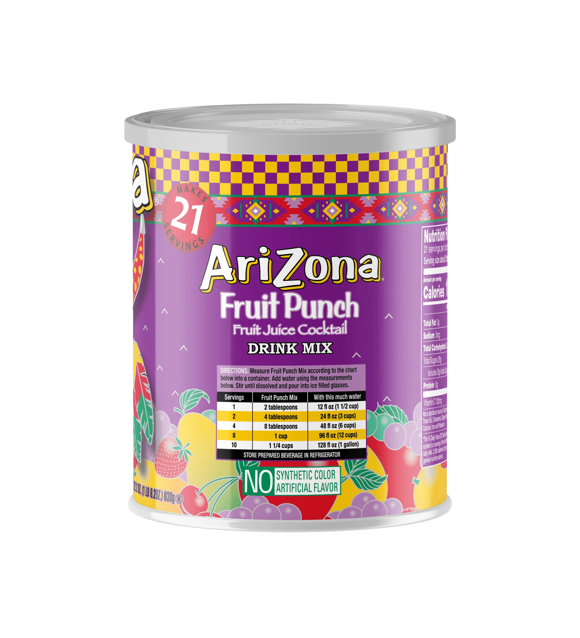 Fruit Punch Powdered Drink Mix | 22.2 oz. - Image 2