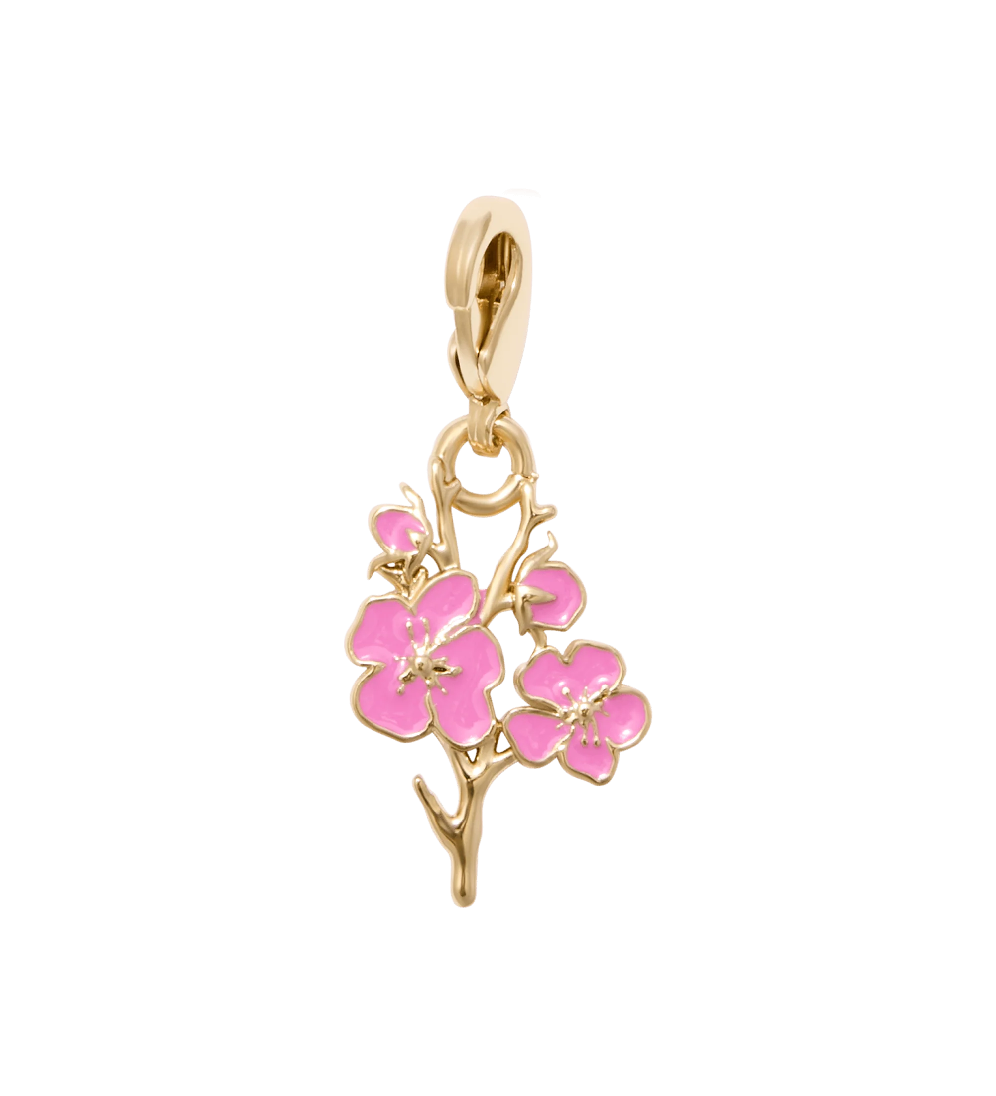 Goldtone & Resin Cherry Blossom Green Tea Charm Set - Image 4