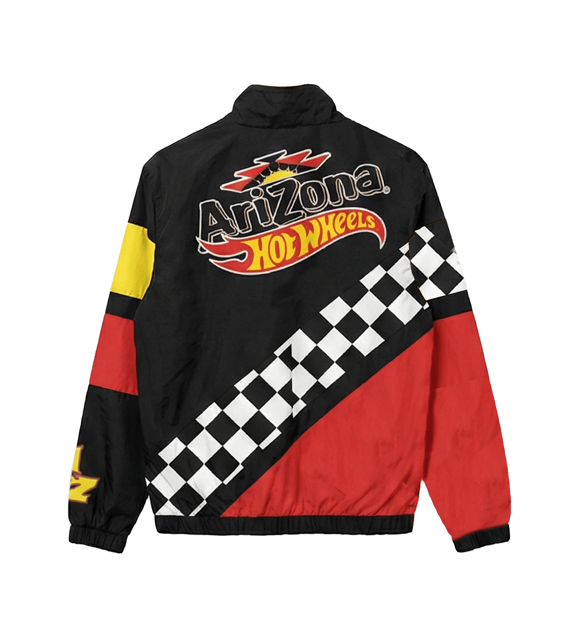 Black & Red Checkerboard Windbreaker Jacket