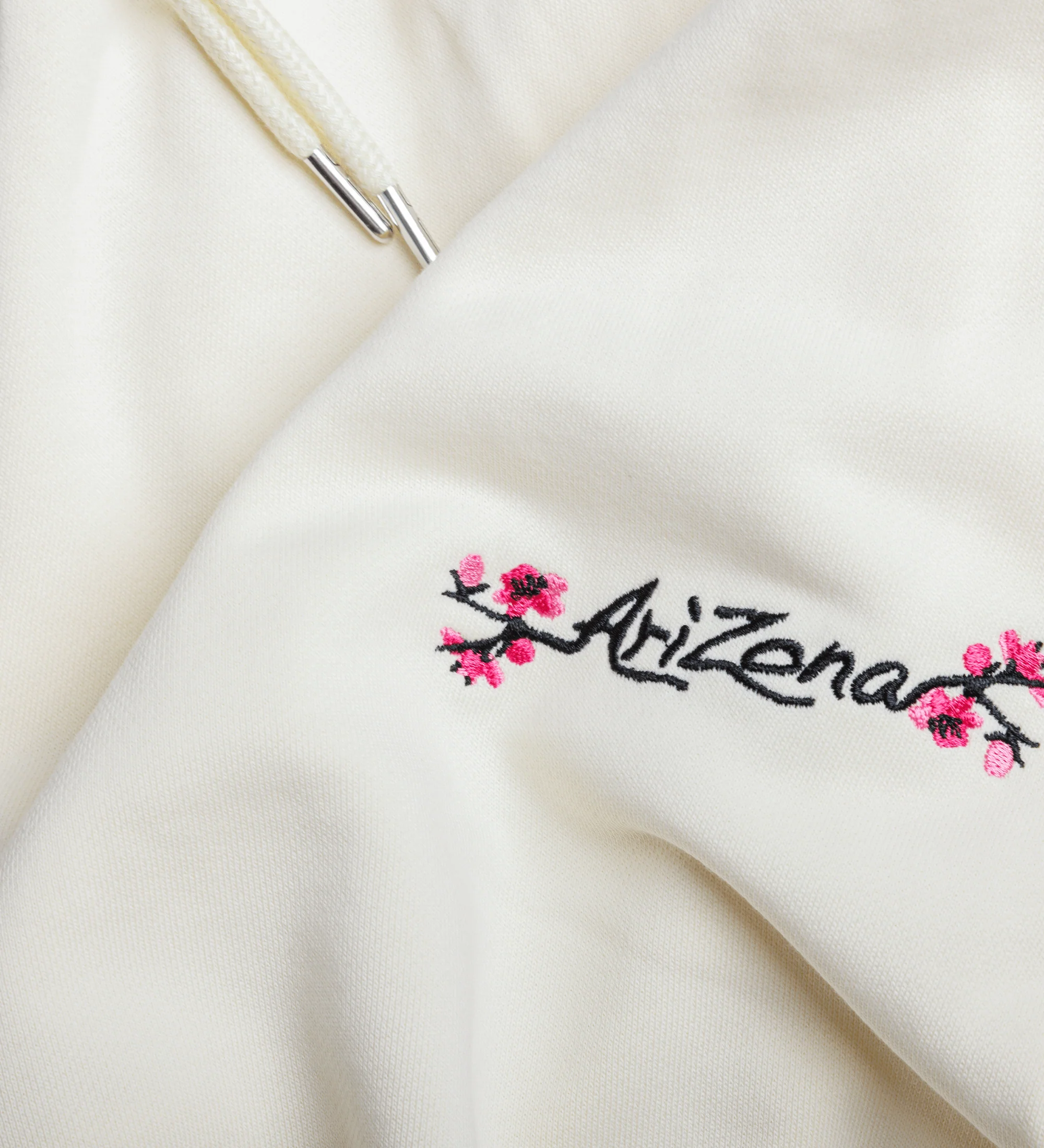 Ivory Cherry Blossom-Embroidered Cotton Sweatpants - Image 3