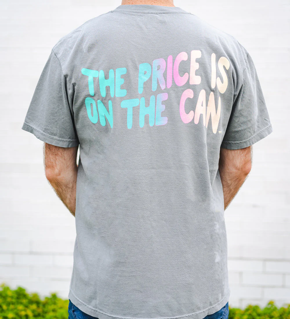 Gray the Price Is on the Can Cotton T-Shirt - Image 4