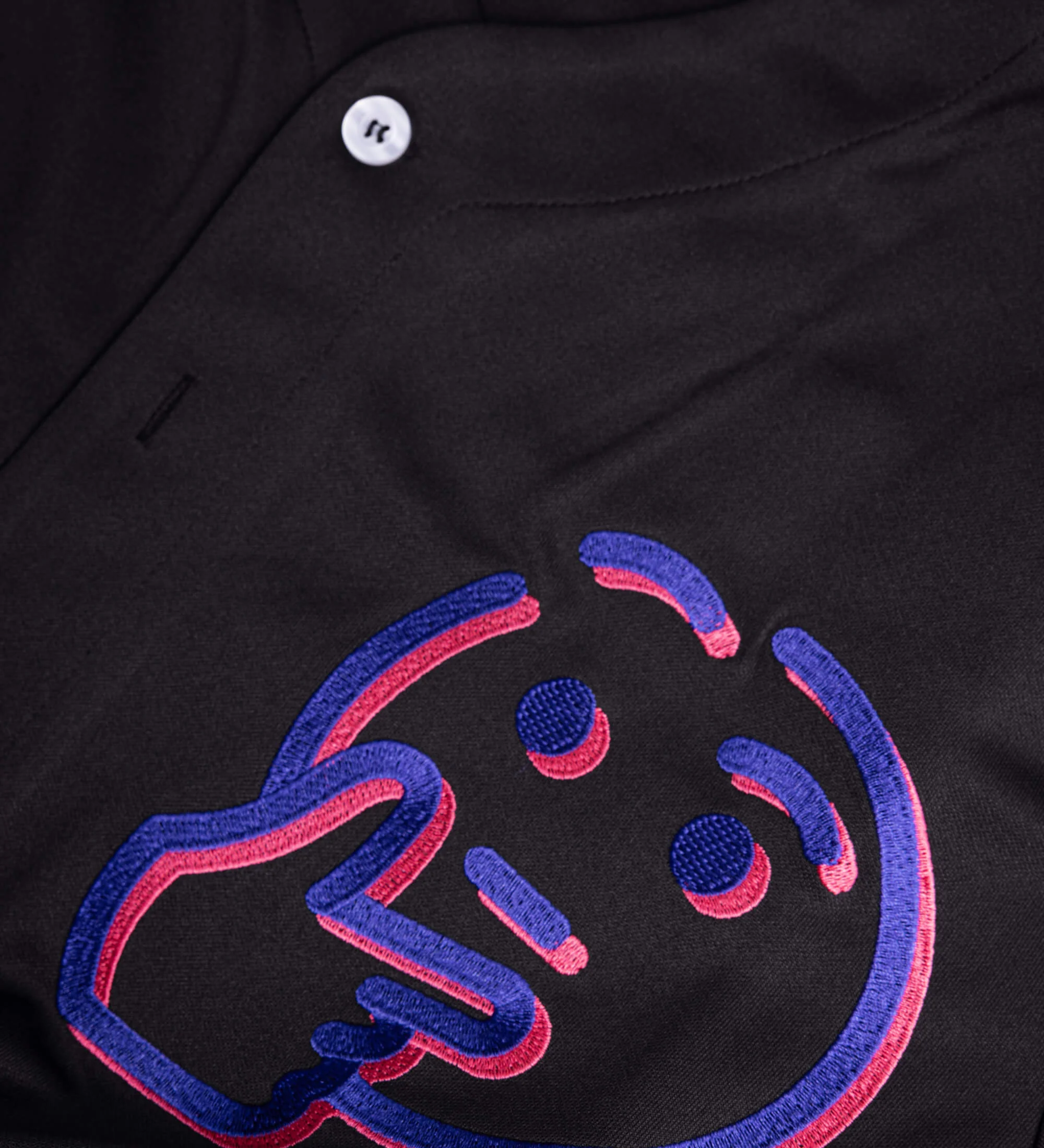 Black Embroidered Rizzler Berry Jersey - Image 3