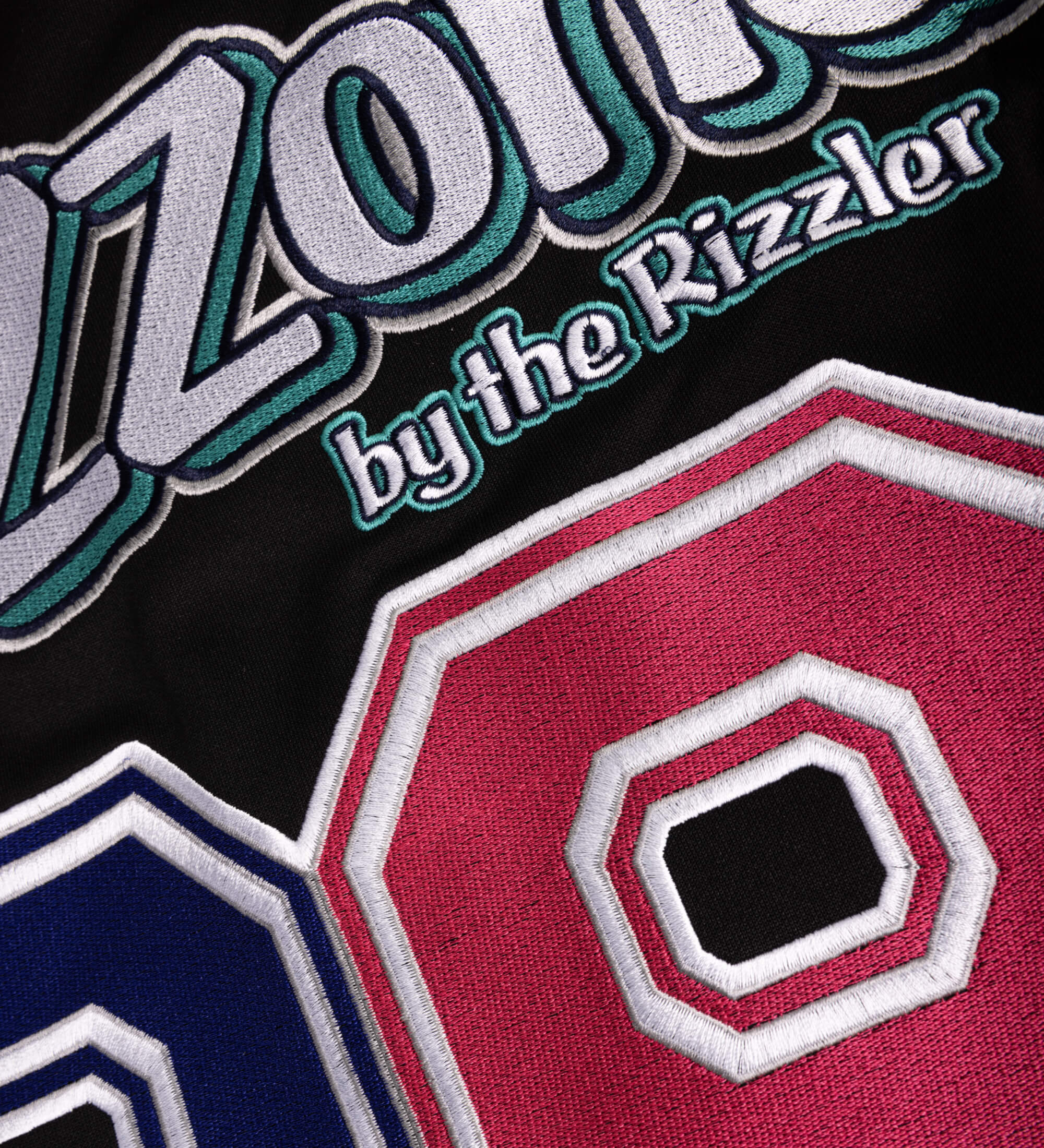 Black Embroidered Rizzler Berry Jersey - Image 4