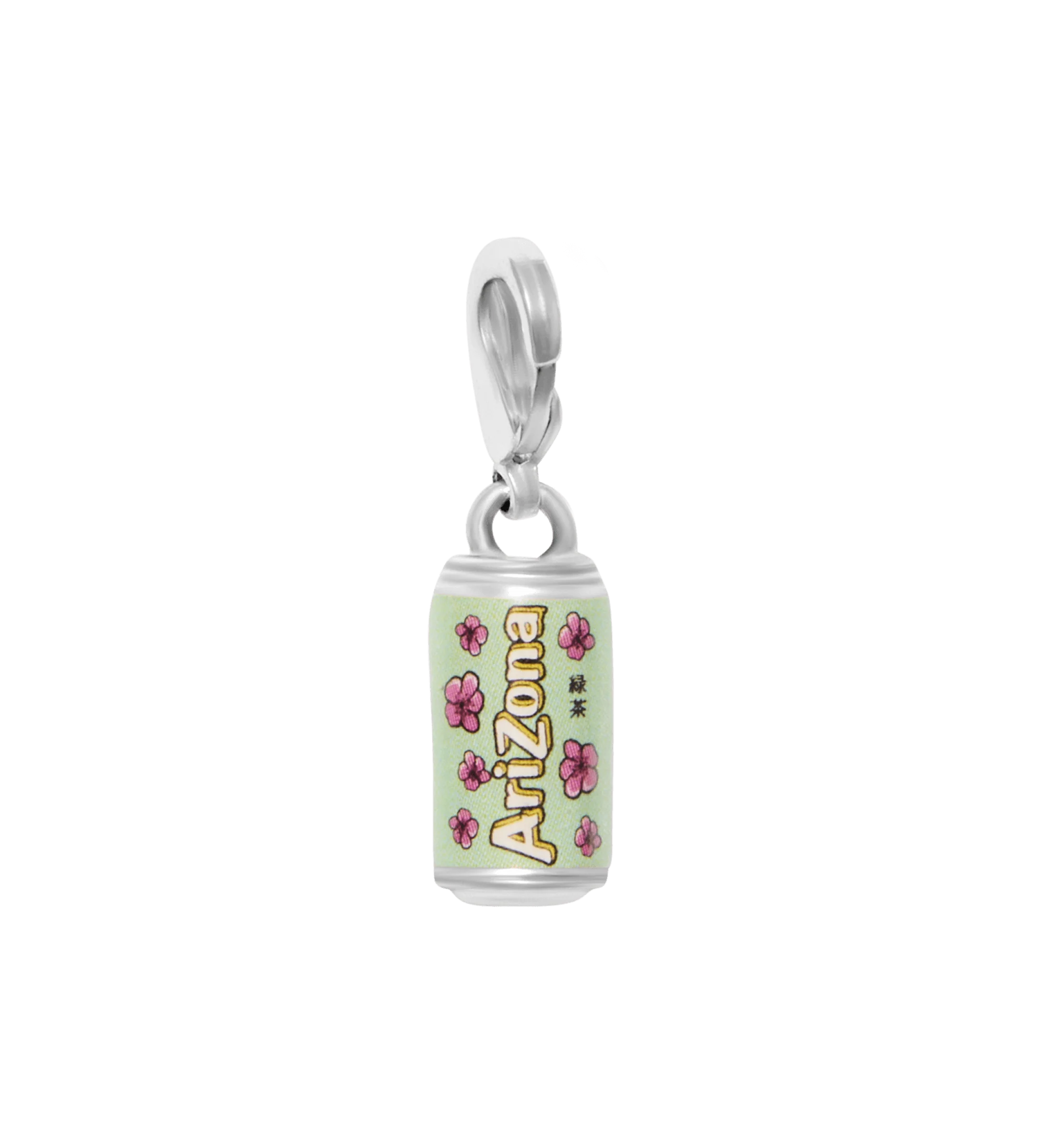 Silvertone & Resin Cherry Blossom Green Tea Charm Set - Image 3