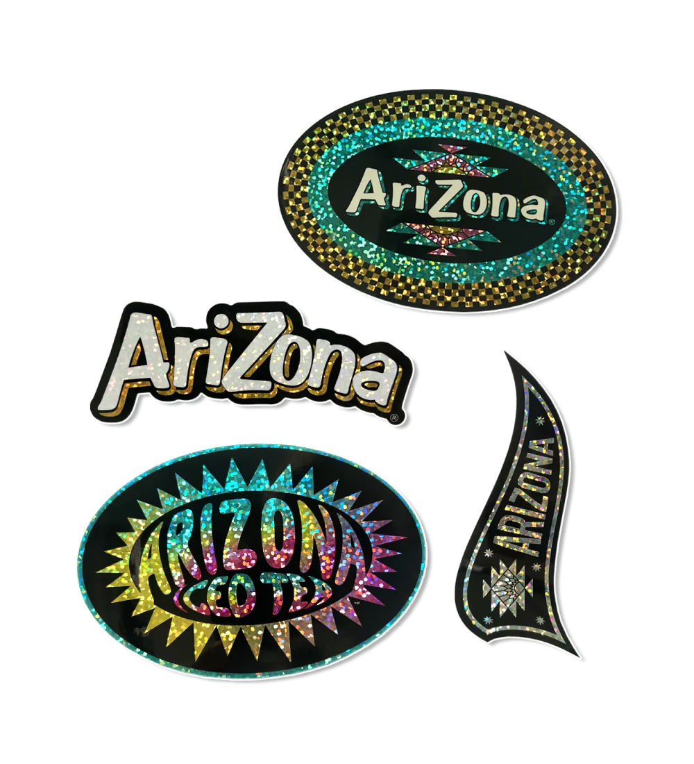 4-Piece Sparkle Logo Sticker Set