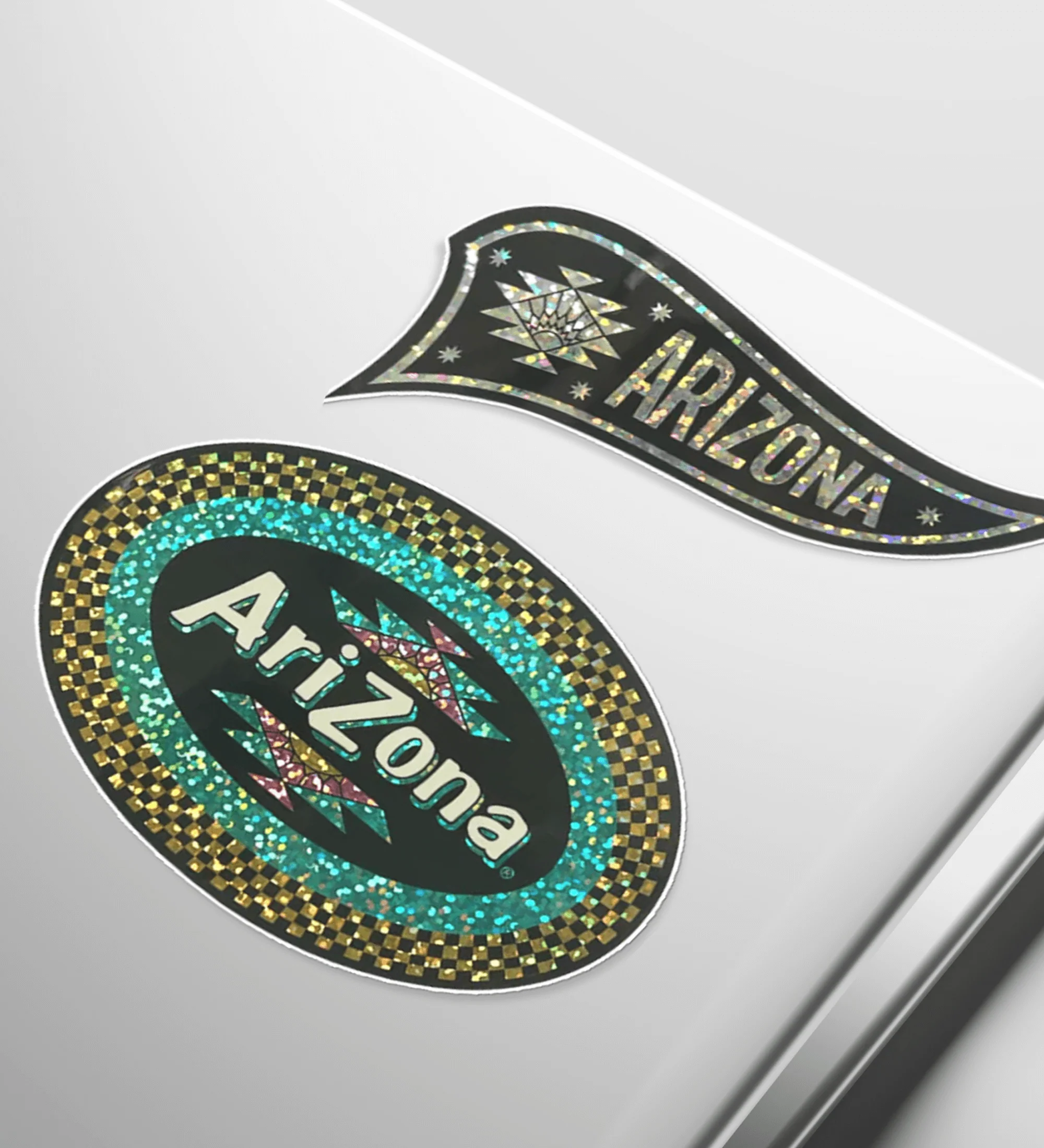 4-Piece Sparkle Logo Sticker Set - Image 2
