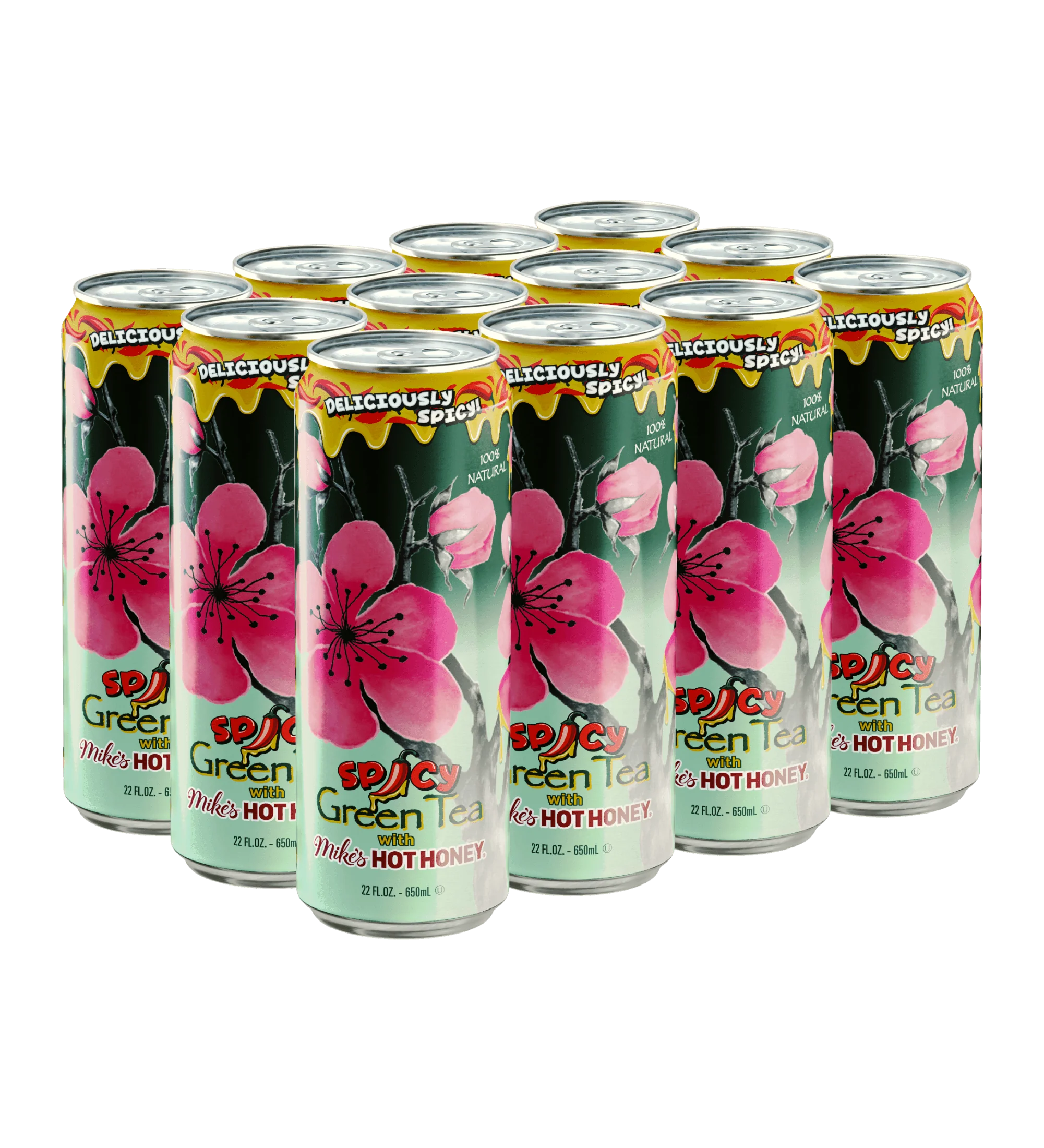 Spicy Green Tea | 22 oz. Big Can / 12-pack - Image 3