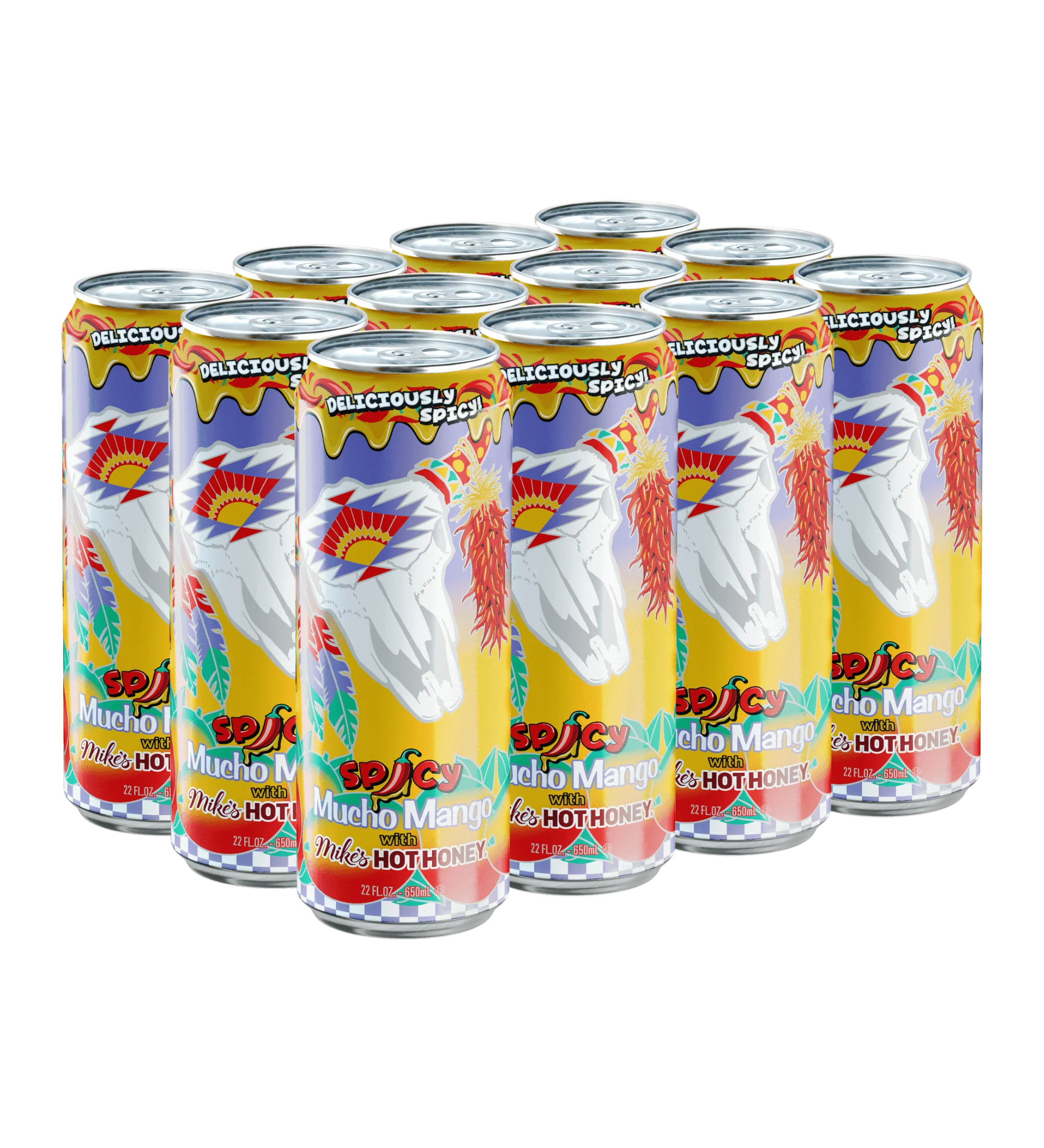 Spicy Mucho Mango Juice Cocktail | 22 oz. Big Can / 12-pack - Image 3