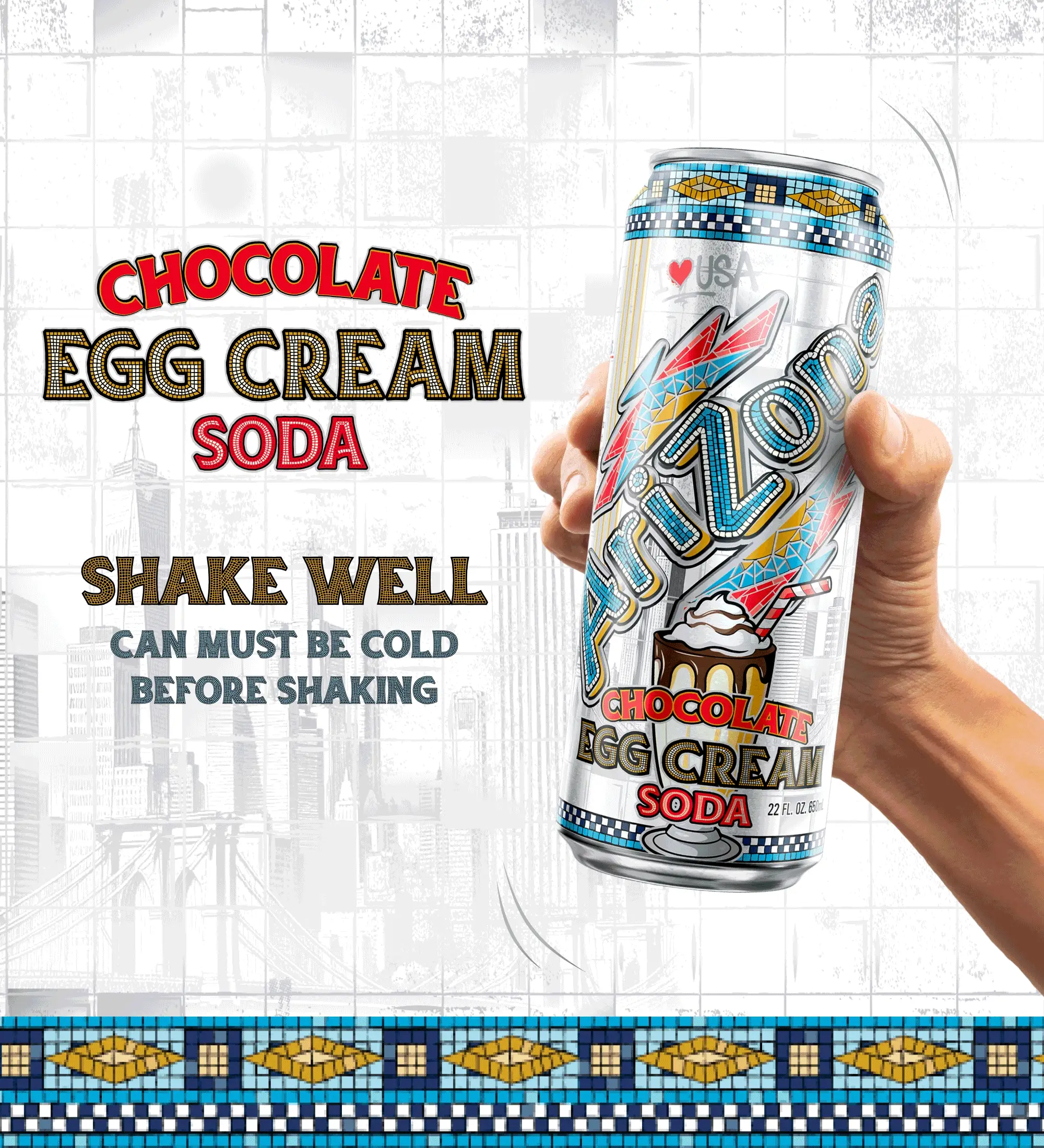 Chocolate Egg Cream Soda | 22 oz. Big Can / 12-pack - Image 3